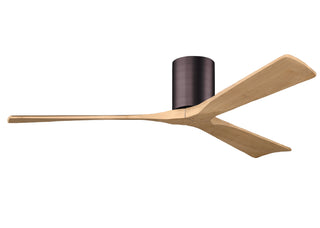 Irene-3H Series 60 Inch 3 blade paddle fan. Multiple Finish Options to choose from. Brushed Bronze / Light Maple Finish