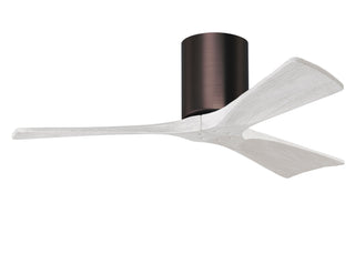 Irene-3H Series 42 Inch 3 blade paddle fan. Multiple Finish Options to choose from. Brushed Bronze / Matte White Finish