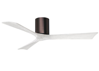 Irene-3H Series 52 Inch 3 blade paddle fan. Multiple Finish Options to choose from. Brushed Bronze / Matte White Finish