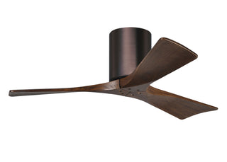 Irene-3H Series 42 Inch 3 blade paddle fan. Multiple Finish Options to choose from. Brushed Bronze / Walnut Finish