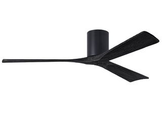 Irene-3H Series 60 Inch 3 blade paddle fan. Multiple Finish Options to choose from. Matte Black / Matte Black Finish