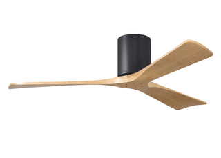 Irene-3H Series 52 Inch 3 blade paddle fan. Multiple Finish Options to choose from. Matte Black / Light Maple Finish