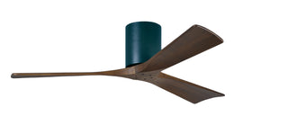 Irene-3H Series 52 Inch 3 blade paddle fan. Multiple Finish Options to choose from. Matte Black / Walnut Tone Finish