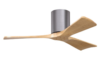 Irene-3H Series 42 Inch 3 blade paddle fan. Multiple Finish Options to choose from. Brushed Pewter / Light Maple Finish