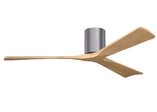 Irene-3H Series 60 Inch 3 blade paddle fan. Multiple Finish Options to choose from. Brushed Pewter / Light Maple Finish