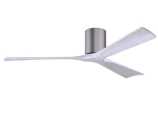 Irene-3H Series 60 Inch 3 blade paddle fan. Multiple Finish Options to choose from. Brushed Pewter / Matte White Finish