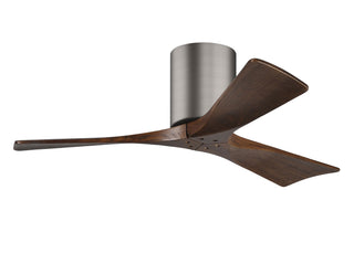 Irene-3H Series 42 Inch 3 blade paddle fan. Multiple Finish Options to choose from. Brushed Pewter / Walnut Finish