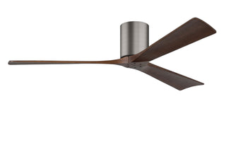 Irene-3H Series 60 Inch 3 blade paddle fan. Multiple Finish Options to choose from. Brushed Pewter / Walnut Finish