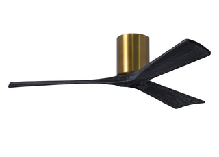 Irene-3H Series 52 Inch 3 blade paddle fan. Multiple Finish Options to choose from. Brushed Brass / Matte Black Finish