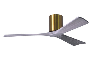 Irene-3H Series 52 Inch 3 blade paddle fan. Multiple Finish Options to choose from. Brushed Brass / Barnwood Tone Finish