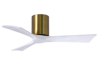 Irene-3H Series 42 Inch 3 blade paddle fan. Multiple Finish Options to choose from. Brushed Brass / Matte White Finish