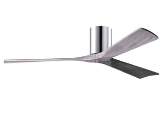 Irene-3H Series 60 Inch 3 blade paddle fan. Multiple Finish Options to choose from. Polished Chrome / Barnwood Tone Finish