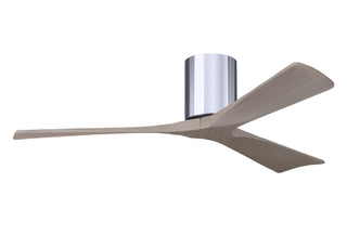 Irene-3H Series 52 Inch 3 blade paddle fan. Multiple Finish Options to choose from. Polished Chrome / Gray Ash Finish