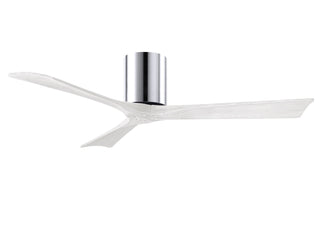 Irene-3H Series 52 Inch 3 blade paddle fan. Multiple Finish Options to choose from. Polished Chrome / Matte White Finish