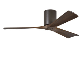 Irene-3H Series 52 Inch 3 blade paddle fan. Multiple Finish Options to choose from. Textured Bronze / Walnut Tone Finish