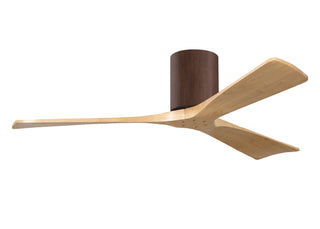 Irene-3H Series 52 Inch 3 blade paddle fan. Multiple Finish Options to choose from. Walnut / Light Maple Finish