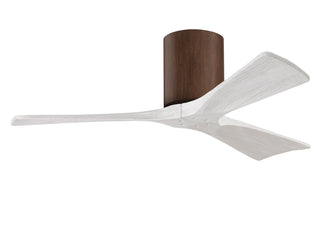 Irene-3H Series 42 Inch 3 blade paddle fan. Multiple Finish Options to choose from. Walnut / Matte White Finish