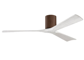 Irene-3H Series 60 Inch 3 blade paddle fan. Multiple Finish Options to choose from. Walnut / Matte White Finish