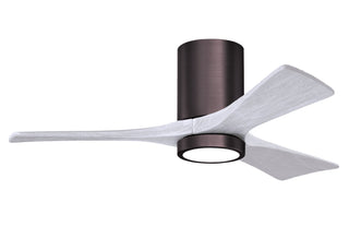 Irene-3HLK  42 Inch 3 blade paddle fan. Multiple Finish Options to choose from. Brushed Bronze / Matte White Finish