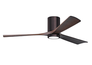 Irene-3HLK 60 Inch 3  blade paddle fan. Multiple Finish Options to choose from. Brushed Bronze / Walnut Tone Finish