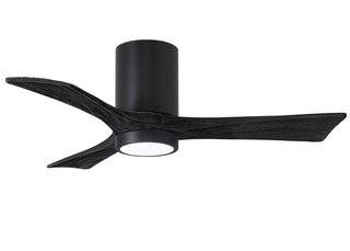 42 Inch Irene-3 three-blade paddle fan. Multiple Size and Finish Options to choose from. Matte Black / Matte Black Finish / 42 Inch