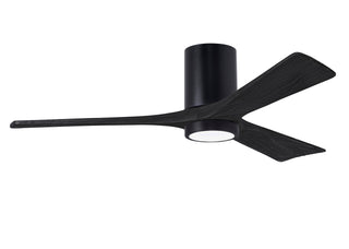 52 Inch Irene-3 three-blade paddle fan. Multiple Size and Finish Options to choose from. Matte Black / Matte Black Finish / 52 Inch