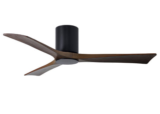 52 Inch Irene-3 three-blade paddle fan. Multiple Size and Finish Options to choose from. Matte Black / Walnut Tone Finish / 52 Inch