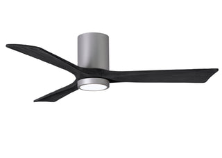 Irene-3HLK 52 Inch 3 blade paddle fan. Multipple Finish Options to choose from. Brushed Nickel / Matte Black Finish