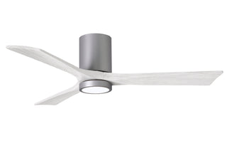 Irene-3HLK 52 Inch 3 blade paddle fan. Multipple Finish Options to choose from. Brushed Nickel / Matte White Finish