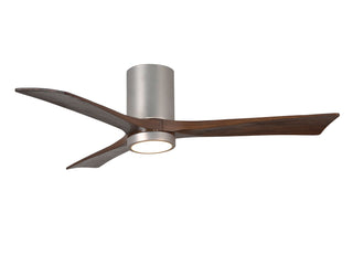 Irene-3HLK 52 Inch 3 blade paddle fan. Multipple Finish Options to choose from. Brushed Nickel / Walnut Tone Finish