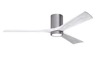 Irene-3HLK 60 Inch 3  blade paddle fan. Multiple Finish Options to choose from. Brushed Pewter / Matte White Finish