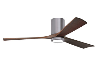 Irene-3HLK 60 Inch 3  blade paddle fan. Multiple Finish Options to choose from. Brushed Pewter / Walnut Tone Finish