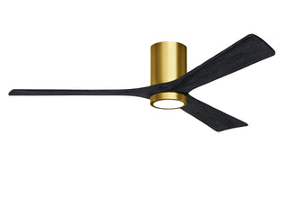 Irene-3HLK 60 Inch 3  blade paddle fan. Multiple Finish Options to choose from. Brushed Brass / Matte Black Finish