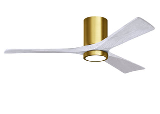 Irene-3HLK 52 Inch 3 blade paddle fan. Multipple Finish Options to choose from. Brushed Brass / Matte White Finish