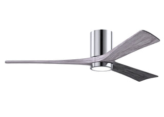 Irene-3HLK 60 Inch 3  blade paddle fan. Multiple Finish Options to choose from. Polished Chrome / Barnwood Tone Finish