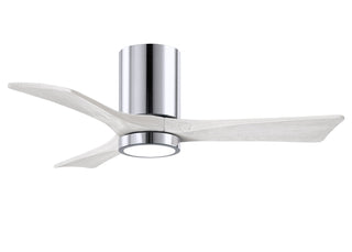 Irene-3HLK  42 Inch 3 blade paddle fan. Multiple Finish Options to choose from. Polished Chrome / Matte White Finish