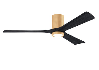 Irene-3HLK 60 Inch 3  blade paddle fan. Multiple Finish Options to choose from. Light Maple / Matte Black Finish