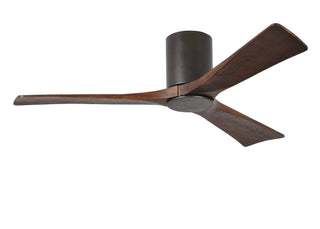 52 Inch Irene-3 three-blade paddle fan. Multiple Size and Finish Options to choose from. Textured Bronze / Walnut Tone Finish / 52 Inch