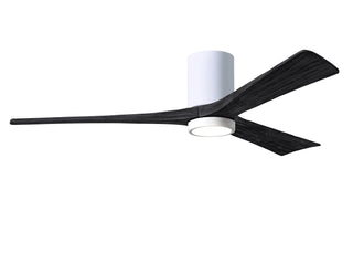 Irene-3HLK 60 Inch 3  blade paddle fan. Multiple Finish Options to choose from. Gloss White / Matte Black Finish