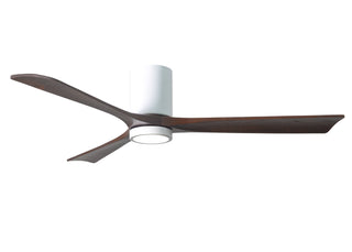 Irene-3HLK 60 Inch 3  blade paddle fan. Multiple Finish Options to choose from. Gloss White / Walnut Tone Finish