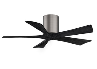 Irene-5H Series 42 Inch 5 blade paddle fan. Multiple Finish Options to choose from. Brushed Pewter / Matte Black Finish