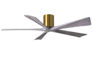 Irene-5H Series 60 Inch 5 blade paddle fan. Multiple Finish Options to choose from. Brushed Brass / Barnwood Tone Finish