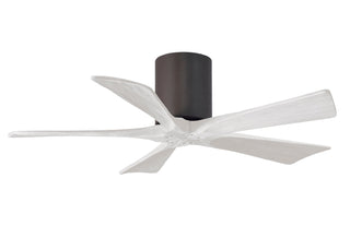 Irene-5H Series 42 Inch 5 blade paddle fan. Multiple Finish Options to choose from. Textured Bronze / Matte White Finish