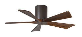 Irene-5H Series 42 Inch 5 blade paddle fan. Multiple Finish Options to choose from. Textured Bronze / Walnut Tone Finish