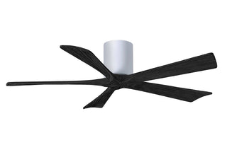 Irene-5H Series 52 Inch 5 blade paddle fan. Multiple Finish Options to choose from. Gloss White / Matte Black Finish