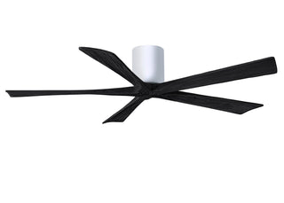 Irene-5H Series 60 Inch 5 blade paddle fan. Multiple Finish Options to choose from. Gloss White / Matte Black Finish