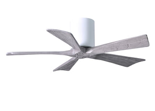 Irene-5H Series 42 Inch 5 blade paddle fan. Multiple Finish Options to choose from. Gloss White / Barnwood Tone Finish