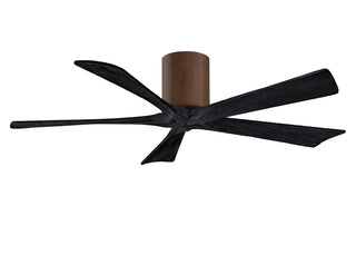 Irene-5H Series 52 Inch 5 blade paddle fan. Multiple Finish Options to choose from. Walnut tone / Matte Black Finish