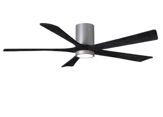 Irene-5HLK Series 60 Inch 5 blade paddle fan. Multiple Finish Options to choose from. Brushed Nickel / Matte Black