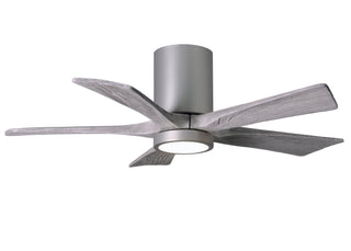 Irene-5HLK Series 42 Inch 5 blade paddle fan. Multiple Finish Options to choose from. Brushed Nickel / Barnwood Tone Finish